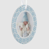 私の第1回クリスマスブルースノーフレークアクリルオーナメント オーナメント (正面)