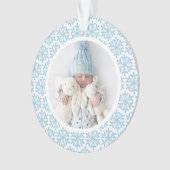 私の第1回クリスマスブルースノーフレークアクリルオーナメント オーナメント (正面)