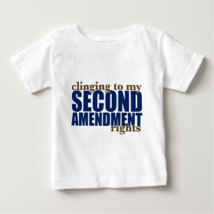 私の第2修正の右へしがみつくこと ベビーTシャツ