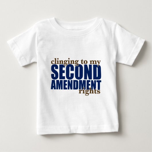私の第2修正の右へしがみつくこと ベビーTシャツ (正面)