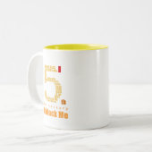 私の第5年のマグ03邪魔を除いて下さい ツートーンマグカップ (正面左)