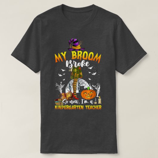 私の箒が壊れたので今は幼稚園先生H Tシャツ (デザイン正面)