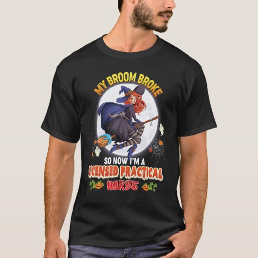 私の箒が壊れたので今は正看護師です Tシャツ (正面)