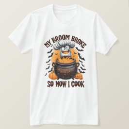 私の箒が壊れたので今調理師- Chef Halloween Tシャツ