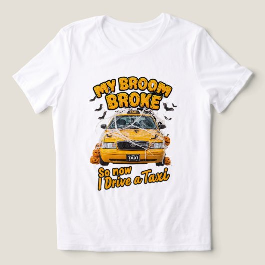 私の箒が壊れたので、私はタクシーを運転する – ハおもしろいロ トライブレンドＴシャツ (デザイン正面)