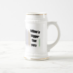 私の管器官はあなたのより大きいです ビールジョッキ