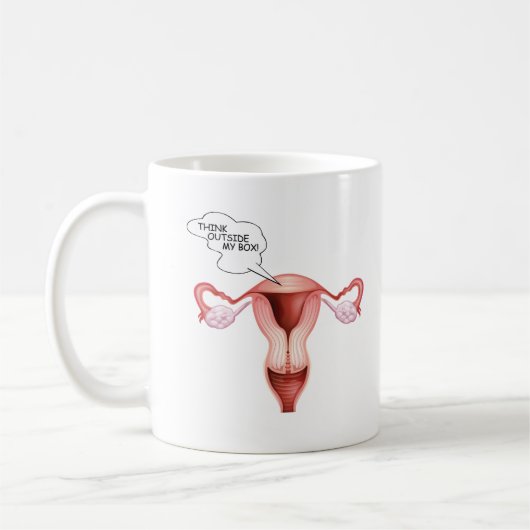 私の箱の外で考えて下さい -- コーヒーマグカップ (左)