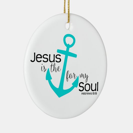 私の精神のためのいかり セラミックオーナメント (右)