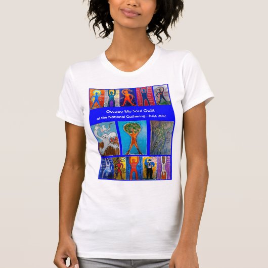 私の精神のキルトの国民の集まるTシャツを占めて下さい Tシャツ (正面)
