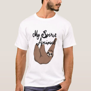 私の精神の動物のかわいい怠惰 Tシャツ