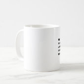 私の精神は取除かれました コーヒーマグカップ (正面左)
