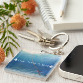 私の精神は希望で固定します キーホルダー (正面右)