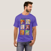 私の精神猫 楽しいアニメ家族 Tシャツ (正面フル)