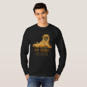 私の精神的な動物のパグ ペットの犬の人 男性と女性 Tシャツ (正面フル)