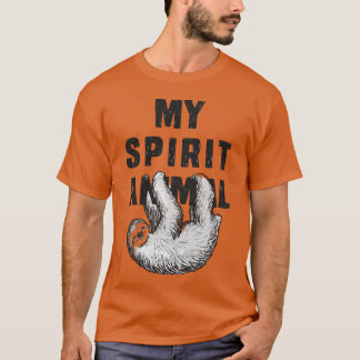 私の精神的な動物はナマケモノだ少年 Tシャツ