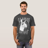 私の精神的な動物はラマです ギフト Tシャツ (正面フル)