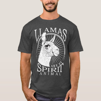 私の精神的な動物はラマです ギフト Tシャツ