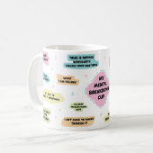 私の精神的な崩壊マグカップ。 コーヒーマグカップ (正面左)