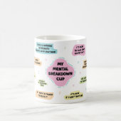 私の精神的な崩壊マグカップ。 コーヒーマグカップ (中央)