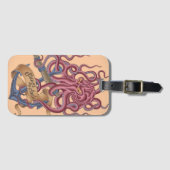 私の精神|のタコTattoは震えます ラゲッジタグ (正面横)