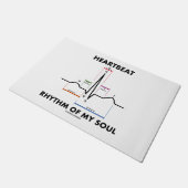 私の精神ECGの心電図の心拍のリズム ドアマット (アングル)