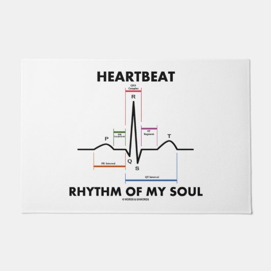 私の精神ECGの心電図の心拍のリズム ドアマット (正面)