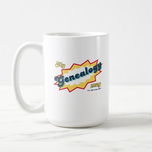 私の系図マグ コーヒーマグカップ (左)