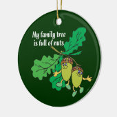 私の系譜はくだらない系図学のオーナメントの完全です セラミックオーナメント (左)