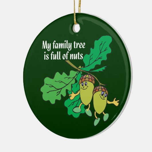 私の系譜はくだらない系図学のオーナメントの完全です セラミックオーナメント (左)