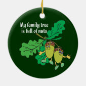 私の系譜はくだらない系図学のオーナメントの完全です セラミックオーナメント (裏面)