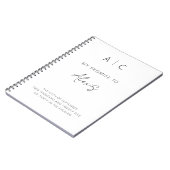 私の約束は彼女のミニマリストエレガントモダン ノートブック (左側)