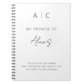 私の約束は彼女のミニマリストエレガントモダン ノートブック (正面)