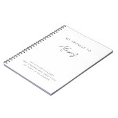 私の約束は彼女のミニマリストエレガントモダン ノートブック (左側)