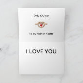 私の約束。 カード (内部)