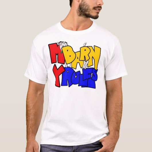 私の納屋の私のルールはシャイヤギ Tシャツ (正面)