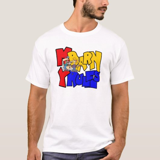 私の納屋は私のルール 牛 Tシャツ (正面)
