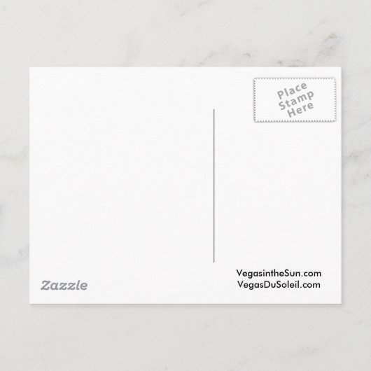 私の素敵なラスベガス誕生日パーティーのはがき インビテーションポストカード (裏面)