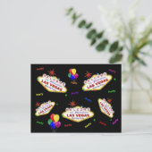 私の素敵なラスベガス誕生日パーティーのはがき インビテーションポストカード (スタンド正面)