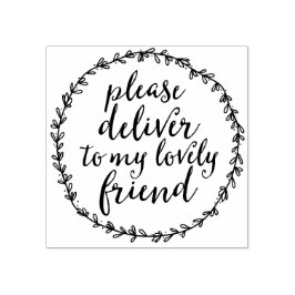 私の素敵な友人のエンベロープアートにお届け ラバースタンプ