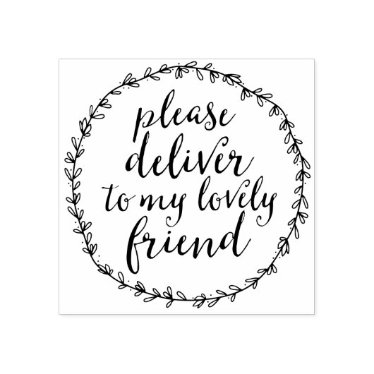 私の素敵な友人のエンベロープアートにお届け ラバースタンプ (インプリント)