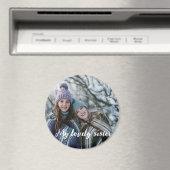 私の素敵な妹の写真がカスタムある マグネット (インサイチュ (食洗機))