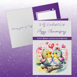私の素敵な妻は鳥の記念日を愛している カード