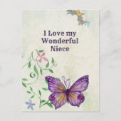 私の素敵な姪が大好き ポストカード (正面)