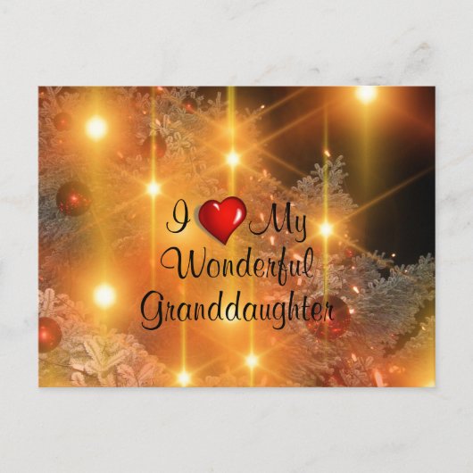 私の素敵な孫娘が大好き シーズンポストカード (正面)