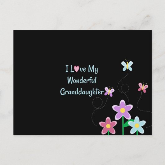 私の素敵な孫娘が大好き ポストカード (正面)