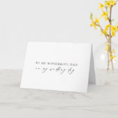 私の素晴らしいパパ結婚式の日に カード (黄色い花)