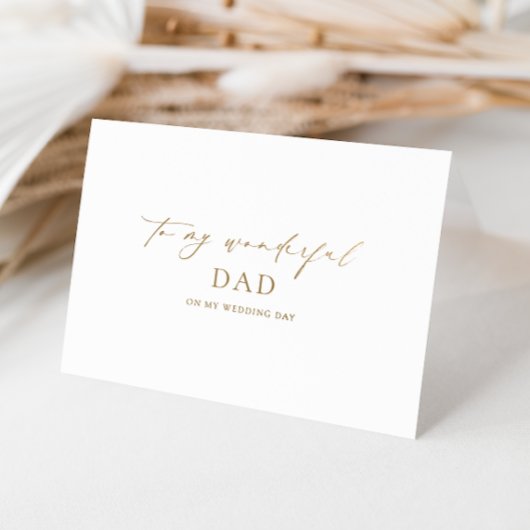 私の素晴らしいパパ結婚式の日に 箔カード