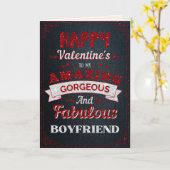 私の素晴らしいボーイフレンドにグリッターバレンタインカード カード (黄色い花)