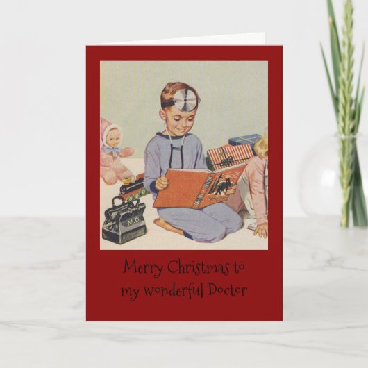 私の素晴らしい医者に聖降誕祭お目出とう シーズンカード (正面)