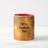 私の素晴らしい叔母ハート マグカップ (中央)